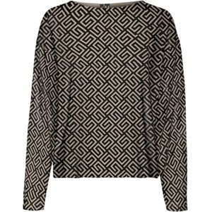 VERO MODA VMPALMA LS Boatneck TOP GA JRS, Black/Aop: grafisk, M VERO MODA VMPALMA LS Boatneck TOP GA JRS, Black/Aop: grafisk, M