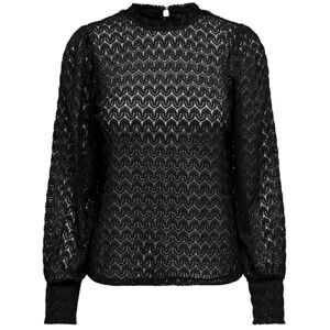 JDY avery L/S spets topp JRS Noos långärmad blus, svart, M JDY avery L/S spets topp JRS Noos långärmad blus, svart, M