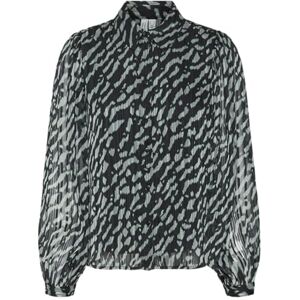 VERO MODA VMRIE L/S Shirt WVN BTQ GA, Balsam grön/aop: rie, M VERO MODA VMRIE L/S Shirt WVN BTQ GA, Balsam grön/aop: rie, M