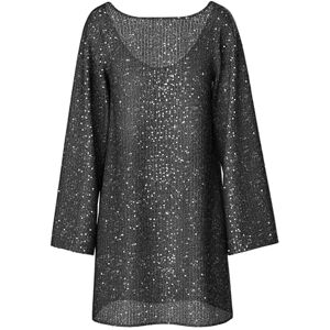 PIECES Pcjack Ls Dress JRS Pwp, svart, S PIECES Pcjack Ls Dress JRS Pwp, svart, S
