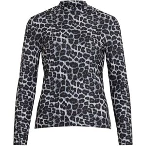 Vila Vileoa L/S High Neck Top – Noos, Glaciärgrå, S Vila Vileoa L/S High Neck Top – Noos, Glaciärgrå, S