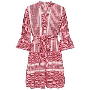 ONLY Onlathena Life 3/4 Short Dress WVN Noos, Salsa, XS ONLY Onlathena Life 3/4 Short Dress WVN Noos, Salsa, XS