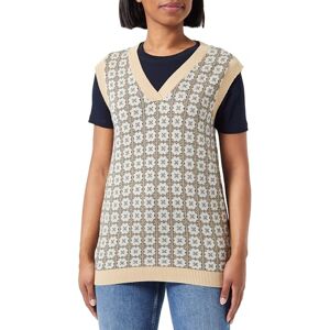 DESIRES Eline Ärmlös stickad väst, Kullersten Jacquard DESIRES Eline Ärmlös stickad väst, Kullersten Jacquard