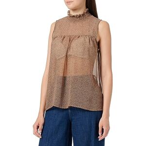 TILDEN damblus, Brun ull vit, L TILDEN damblus, Brun ull vit, L