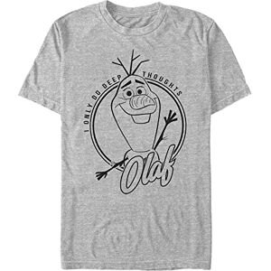 Disney Unisex Frozen 2 Deep Thought Olaf Organic kortärmad T-shirt, Melange grå, XXL Disney Unisex Frozen 2 Deep Thought Olaf Organic kortärmad T-shirt, Melange grå, XXL