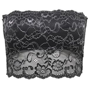 ONLY Lace Glitter Bandeau Top Acc Onlchloe-Glitter Spets Pannband, Svart, XS Dam, Svart, XS ONLY Lace Glitter Bandeau Top Acc Onlchloe-Glitter Spets Pannband, Svart, XS Dam, Svart, XS