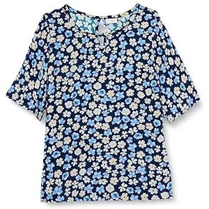 Kaffe Curve Kctiri vän blus dam, Midnatt/blått blomtryck, 48/Stor Kaffe Curve Kctiri vän blus dam, Midnatt/blått blomtryck, 48/Stor
