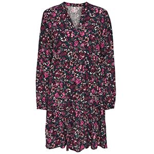 ONLY Onlgaia Ls V-hals klänning Cs Nn A-linje, Rosa flambé/Aop: blomma, XS ONLY Onlgaia Ls V-hals klänning Cs Nn A-linje, Rosa flambé/Aop: blomma, XS