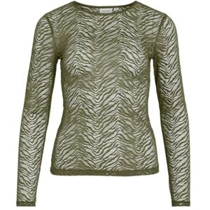 Vila Vimessara O-hals L/S topp/R, Kapulet oliv, S Vila Vimessara O-hals L/S topp/R, Kapulet oliv, S