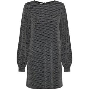 ONLY ONLCAROL L/S Glitter Bow Dress JRS, Svart/detalj: harlekin silver, S ONLY ONLCAROL L/S Glitter Bow Dress JRS, Svart/detalj: harlekin silver, S