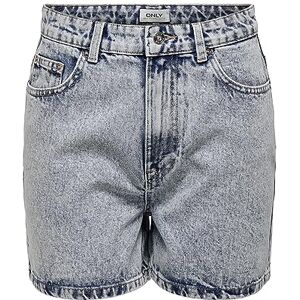 ONLY Dam ONLBAY Life HW MOM DNM NAS589 shorts, ljusblå denim, XS, Ljusblå denim, XS ONLY Dam ONLBAY Life HW MOM DNM NAS589 shorts, ljusblå denim, XS, Ljusblå denim, XS