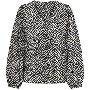 ONLY Onlnova Life Vis L/S Ebba Top, svart, XL ONLY Onlnova Life Vis L/S Ebba Top, svart, XL