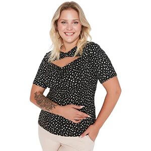 Trendyol Dam dam smal bodycon kragkrage hög hals stickad plusstorlek blus skjorta, svart, 5XL, Svart, 5XL Trendyol Dam dam smal bodycon kragkrage hög hals stickad plusstorlek blus skjorta, svart, 5XL, Svart, 5XL