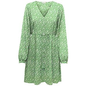 ONLY Onlmette Ls Wrinkle Top Noos Wvn, Fjärr grön/Aop: 354 Mono Floral, S ONLY Onlmette Ls Wrinkle Top Noos Wvn, Fjärr grön/Aop: 354 Mono Floral, S