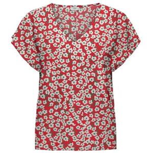 JDY star Sezen Life S/S Top WVN dia, Mars röd, 44 JDY star Sezen Life S/S Top WVN dia, Mars röd, 44