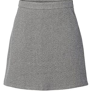 PIECES PCBAVEN HW Skirt, Svart/detalj: melerad, L PIECES PCBAVEN HW Skirt, Svart/detalj: melerad, L