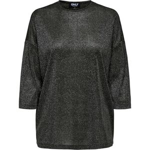 ONLY Onlsilvery Glamour Lurex 3/4 Top JRS, Russin, M ONLY Onlsilvery Glamour Lurex 3/4 Top JRS, Russin, M