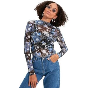 Trendyol kvinnor vanlig bas stående krage vävd blus, marinblå, XS Trendyol kvinnor vanlig bas stående krage vävd blus, marinblå, XS