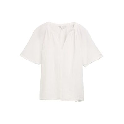 TOM TAILOR damblus, 10315 viskande vit, 46 TOM TAILOR damblus, 10315 viskande vit, 46