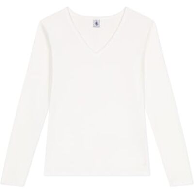 Petit Bateau Långärmad T-shirt dam Ecume XXL, Skum, XXL Petit Bateau Långärmad T-shirt dam Ecume XXL, Skum, XXL