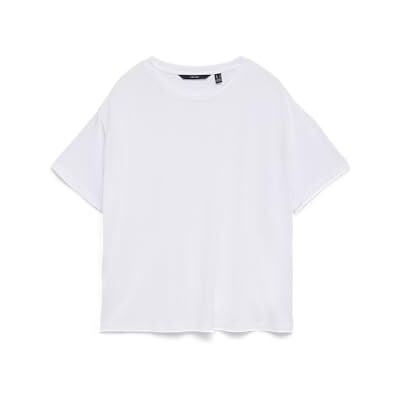 VERO MODA Vmfilli 2/4 Tee JRS Ga Noos, Ljus vit, S VERO MODA Vmfilli 2/4 Tee JRS Ga Noos, Ljus vit, S
