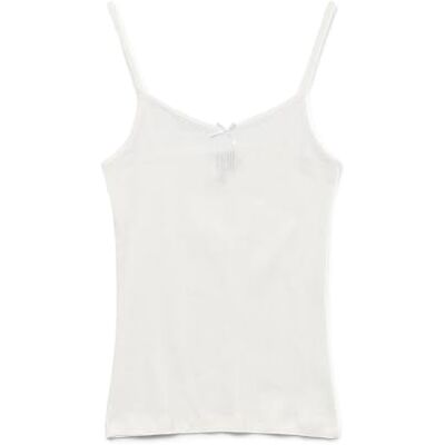 VERO MODA dam Vmlisa Pointelle Singlet Top JRS Noos, Snövit, L VERO MODA dam Vmlisa Pointelle Singlet Top JRS Noos, Snövit, L