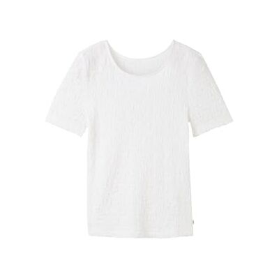 TOM TAILOR Denim T-shirt för kvinnor, 20000 – vit, L TOM TAILOR Denim T-shirt för kvinnor, 20000 – vit, L