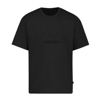 Trigema Tung överdimensionerad t-shirt med 3D-motiv, svart, M Trigema Tung överdimensionerad t-shirt med 3D-motiv, svart, M