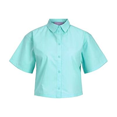 JJXX JACK & JONES Dam JXMISSION SS kort skjorta SN skjortblus, Aruba Blue, M JJXX JACK & JONES Dam JXMISSION SS kort skjorta SN skjortblus, Aruba Blue, M