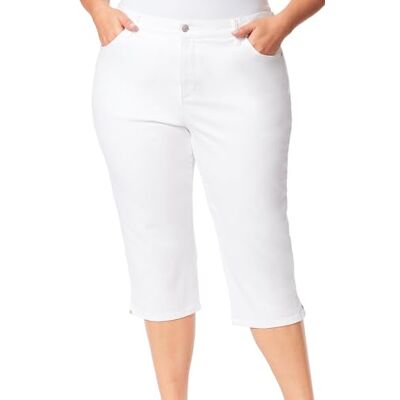 Gloria Vanderbilt Amanda Capri-jeans för kvinnor, Vintage vit, 24 Plus Gloria Vanderbilt Amanda Capri-jeans för kvinnor, Vintage vit, 24 Plus