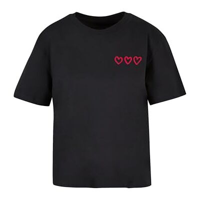 dam-t-shirt Three In A Row Tee avslappnad t-shirt med tryck, överdimensionerad passform, bomull, storlekar XS – 5XL, svart, S dam-t-shirt Three In A Row Tee avslappnad t-shirt med tryck, överdimensionerad passform, bomull, storlekar XS – 5XL, svart, S