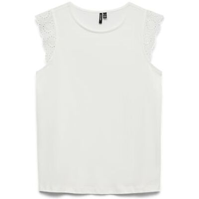 VERO MODA VMEMILY SL Gathering TOP JRS NOOS, Snövit, L VERO MODA VMEMILY SL Gathering TOP JRS NOOS, Snövit, L