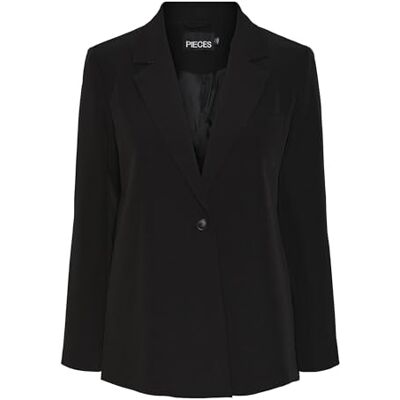 PIECES Dam Pcsille Ls W. Side Slits Blazer, svart, M PIECES Dam Pcsille Ls W. Side Slits Blazer, svart, M