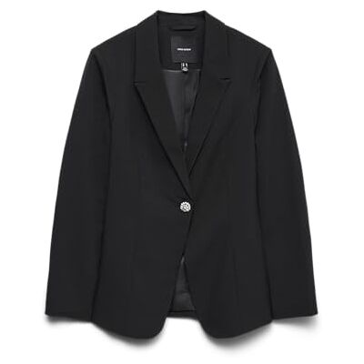 VERO MODA Vmfilia Ls Fitted Blazer, svart, 34 VERO MODA Vmfilia Ls Fitted Blazer, svart, 34