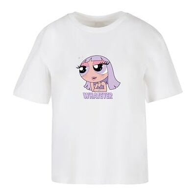 Tee dam-t-shirt, whatever t-shirt, avslappnad t-shirt med fronttryck, avslappnad passform, bomull, storlekar XS – 5XL, Vit, XXL Tee dam-t-shirt, whatever t-shirt, avslappnad t-shirt med fronttryck, avslappnad passform, bomull, storlekar XS – 5XL, Vit, XXL