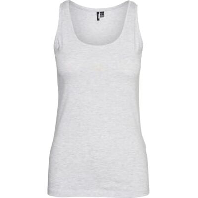 VERO MODA VMLULU lång tank topp JRS GA NOOS, Super Light Grey Melange, M VERO MODA VMLULU lång tank topp JRS GA NOOS, Super Light Grey Melange, M