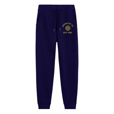 AMERICAN COLLEGE USA Joggingbyxor chinos sport varma kläder blandade män och kvinnor casual modell ACJOGW4 Navy XXL, Färg: blå, XXL AMERICAN COLLEGE USA Joggingbyxor chinos sport varma kläder blandade män och kvinnor casual modell ACJOGW4 Navy XXL, Färg: blå, XXL
