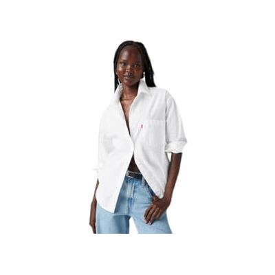 Levi's Harlie New Bf Shirt Bright White, Ljus vit, S Levi's Harlie New Bf Shirt Bright White, Ljus vit, S