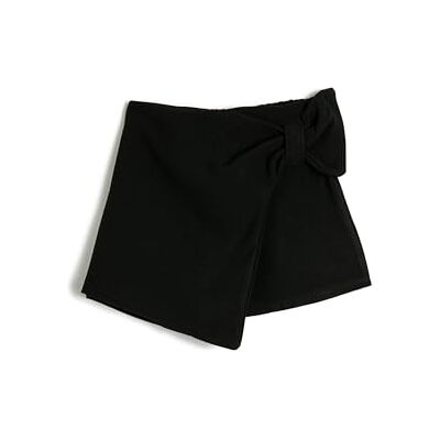 Koton Girls's Floral tryckt kort med rosett detaljer shorts, Svart (999), 11-12 Jahre Koton Girls's Floral tryckt kort med rosett detaljer shorts, Svart (999), 11-12 Jahre