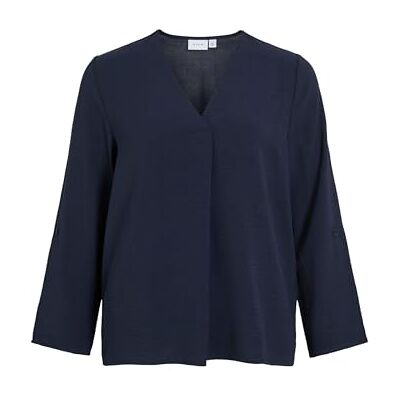 Vila Vijosa 3/4 V-ringning topp – Noos, marinblå blazer, 36 Vila Vijosa 3/4 V-ringning topp – Noos, marinblå blazer, 36