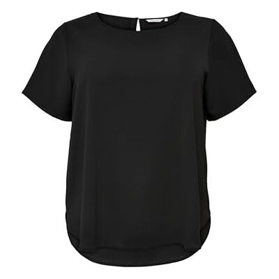 ONLY Carmakoma damer Carvica Life Ss Top WVN Noos t-shirt, svart, 54 ONLY Carmakoma damer Carvica Life Ss Top WVN Noos t-shirt, svart, 54