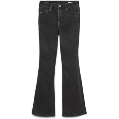 VERO MODA Vmflash Mr flared jeans Li170 Ga Noos, svart, S / 34L VERO MODA Vmflash Mr flared jeans Li170 Ga Noos, svart, S / 34L