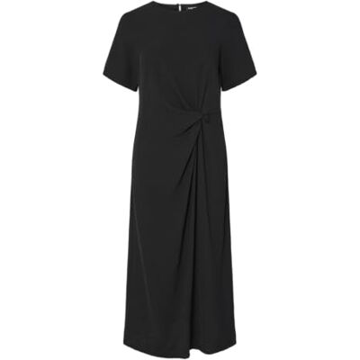 PIECES Pcsabrina Ss Knut Dress, svart, M PIECES Pcsabrina Ss Knut Dress, svart, M