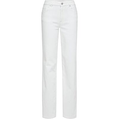 SELECTED FEMME Dam bred passform jeans hög midja, Snövit, 28W x 32L SELECTED FEMME Dam bred passform jeans hög midja, Snövit, 28W x 32L