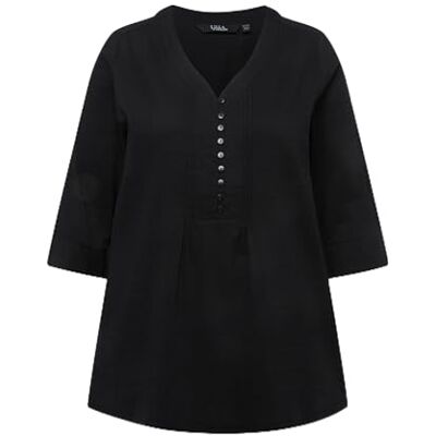 Ulla Popken damtunika, blus, svart, 46 Ulla Popken damtunika, blus, svart, 46