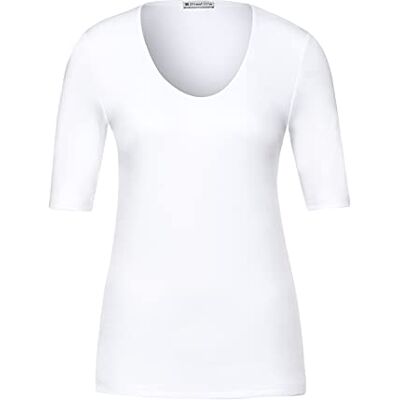 Street One Damen T-Shirt New Palmira, Weiß Neu, 38 Street One Damen T-Shirt New Palmira, Weiß Neu, 38