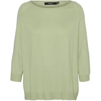 VERO MODA Kvinnors VMNELLIE Glory 3/4 boxy Blouse GA L/S stickad, Reseda, XS, Reseda, XS VERO MODA Kvinnors VMNELLIE Glory 3/4 boxy Blouse GA L/S stickad, Reseda, XS, Reseda, XS