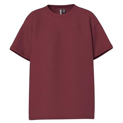 PIECES Pcskylar Ss Oversized Tee JRS Noos, tawny port, S PIECES Pcskylar Ss Oversized Tee JRS Noos, tawny port, S