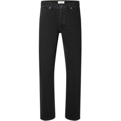 SELECTED FEMME Slh190-Reg Tapered Ben Kori Jeans Noos, Svart denim, 38W / 32L SELECTED FEMME Slh190-Reg Tapered Ben Kori Jeans Noos, Svart denim, 38W / 32L