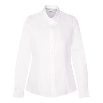 Seidensticker sidendekal dam blus, Vit ogenomskinlig, 54 Seidensticker sidendekal dam blus, Vit ogenomskinlig, 54